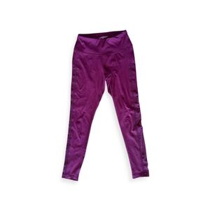 Yogalicious purple athletic pants athleisure leggings purple XS  mesh sides